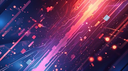 Abstract technology background with binary code