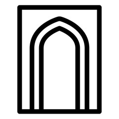 Wall Mural - mosque window icon