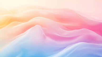 Poster - Pastel Rainbow Fabric Texture Background