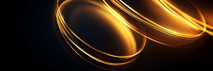 Wall Mural - Golden Abstract Lines Background Design