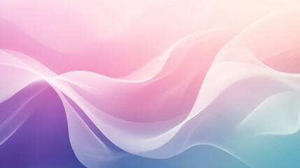 Poster - Abstract Pastel Waves Graphic Design Background