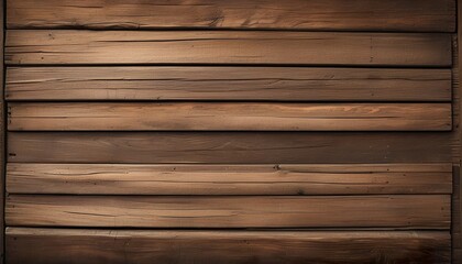 Wall Mural - Rustic Wooden Background, Brown Plank Texture, Vintage Style