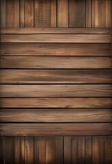 Wall Mural - Rustic Wooden Background, Brown Plank Texture, Vintage Style