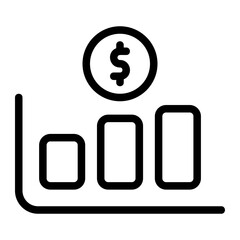 Wall Mural - Sale Growth Line Icon