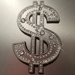 Sticker - dollar sign with dollar symbol