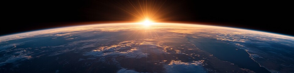 Poster - Futuristic Space Infrastructure Sleek Solar-Powered Orbiting Station - Cutting-Edge Aerospace Imagery for Tech-Driven Commercial Industries and Global Communications