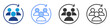 © Uniconlabs - Team alignment icon set multiple style collection
