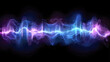 © Hammam - Abstract Sound Waves: Vibrant Energy Flow in Purple and Blue Hues