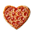 © tarek - Heart-shaped pizza with pepperoni, Isolated on Transparent Background