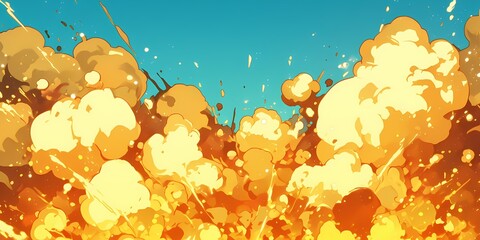 Exploison effect illustration background design