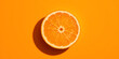 © Capruok - Vibrant Orange Slice on Orange Background