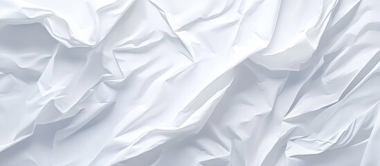 Aufkleber - Textured white fabric backdrop featuring soft folds and creases ideal for displaying poster designs with a minimalistic and elegant aesthetic.