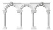 © Edison - Set of classical column arches isolated on transparent background