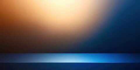 Blue and orange background with a white line