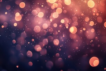 Poster - abstract blur of light and sparkles with zen papaya colors creating a vibrant and energetic composit