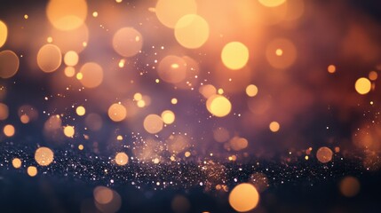 Poster - abstract light blur with sparkles and zen papaya concept in soft focus background
