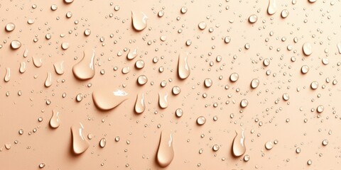 Poster - White background with water droplets on it