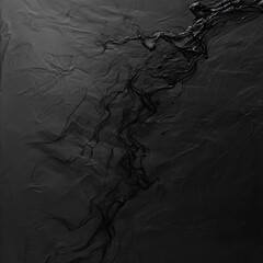 Poster - black and white photo of water and zen papaya with dark smoke trails on abstract background