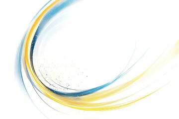 Wall Mural - Abstract Blue and Yellow Circular Light Burst: Vibrant, Energetic, Modern Design Element. Perfect for backgrounds, websites, presentations, and more. Creates a dynamic, eye-catching visual effect,    