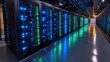© Margarita - Futuristic Data Center with Illuminated Server Racks in Hyper-Realistic Animation