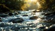 © SigitArie - Capture the intricate details of a river in your photo realism artwork.