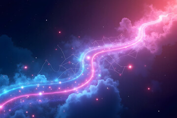 Wall Mural - abstract light blue background