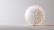 © TopMedia - Abstract 3D Sphere with Lights and Lines on Minimal Background