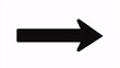 © mahamad - A black arrow icon displayed on a white background, designed in a flat style for website design, logos, and app UI, indicating direction.
