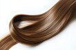 © lana_art - Long, silky brown hair showcasing its smooth texture and natural shine against a plain background