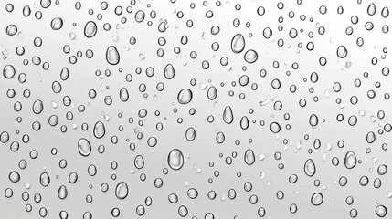Wall Mural - water droplets on a surface: abstract macro photography of condensation and moisture