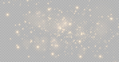 Wall Mural - the light of gold dust, bokeh light effect background. christmas glowing dust background, yellow fli