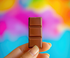 Wall Mural - a chocolate bar in hand