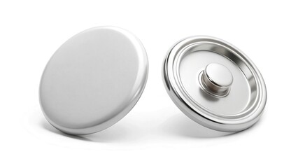 Blank Snap Buttons Mockup