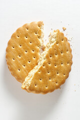 Wall Mural - Biscuit broken into two halves