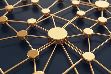Geometric Connection in Gold-Tinged Dots and Lines for Modern Networking