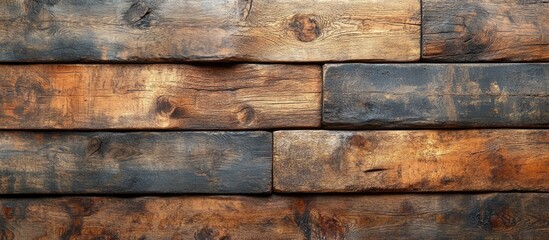 Wall Mural - light brown wooden boards background texture with natural grain and rustic appeal suitable for vario