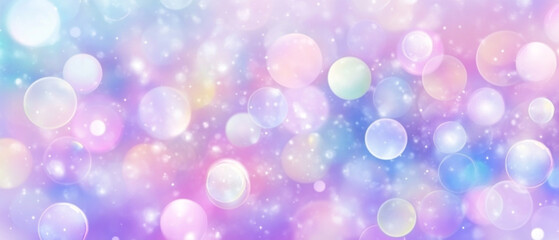 Wall Mural - holographic, blurred background with pastel rainbow colors