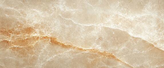 Poster - Beige Marble Texture Close-Up Elegant Natural Surface with Intricate Veins and Patterns