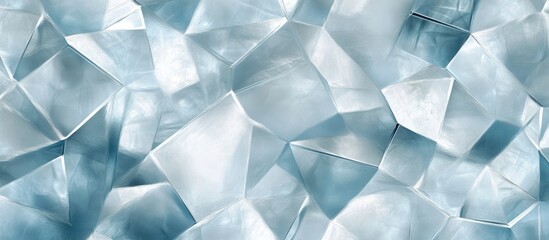 Wall Mural - Abstract icy glass texture background with fractured surfaces and soft light reflections for creative design and artistic projects.