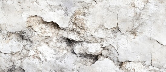 Leinwandbilder - Cracked Boulder Texture Background in White and Gray Ideal for Design and Creative Projects