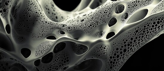 Wall Mural - monochrome abstract texture with intricate patterns and organic shapes suitable for design backgroun