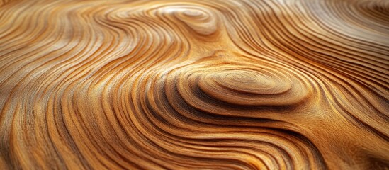 Aufkleber - Wood grain close-up showcasing intricate natural patterns and textures in rich brown hues perfect for design and background applications.