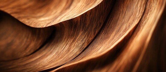 Aufkleber - Rich brown wood texture showcasing intricate patterns and natural beauty in an abstract background ideal for design and decoration projects.