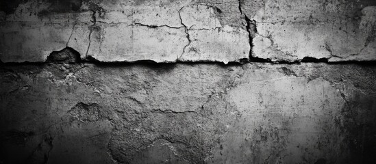 Aufkleber - Weathered Grey Grunge Wall Texture with Cracked Surface Ideal for Backgrounds and Designs
