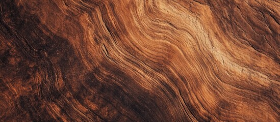 Aufkleber - Brown wooden texture background with natural swirls and patterns ideal for design projects or as a rustic decorative element.