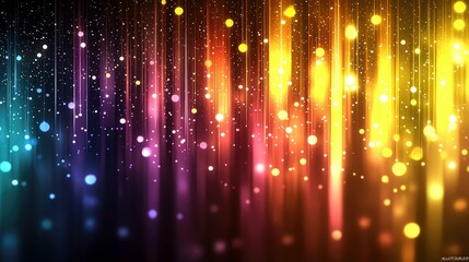Wall Mural - luminous abstract background: shimmering rainbow lights and vibrant colors