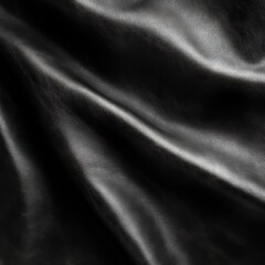 Wall Mural - black leather background with detailed texture and zen papaya design elements for luxury visual appl