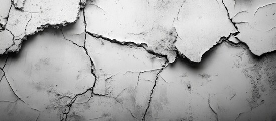 Poster - Cracked Concrete Wall Texture with Abstract Pattern for Background Use in Design and Art Projects