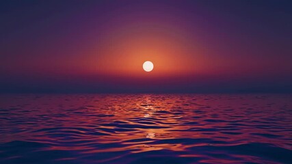 Aufkleber - A surreal landscape with flowing, silky waves reflecting warm sunset light.