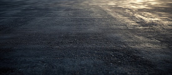 Leinwandbilder - Dark gradient asphalt texture background with a weathered concrete floor for industrial and urban design projects.